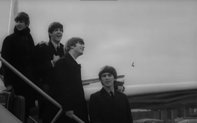 Beatles arrived in New York to start their first tour of the United States