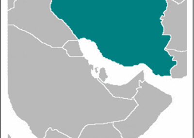 Two Tone Map of Iran