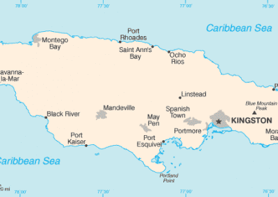 Map of Jamaica