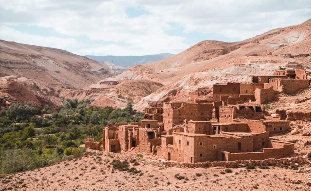 Photo Map of Morocco